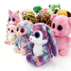 Animaux en peluche colorés personnalisés, jouets en peluche doux pour enfants, 11CM-30CM, cadeau unisexe - Product Image 3