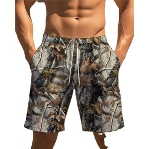 Pantalones Cortos Deportivos Unisex de Lona con Doble Forro, Estampado de Camuflaje, Resistentes al Viento, por Encima de la Rodilla, para Gimnasio, Baloncesto, Personalizables, al por Mayor - Product Image 1