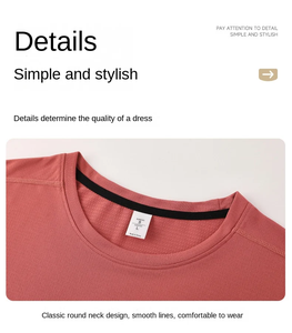 Camiseta de punto de entrenamiento físico de secado rápido para hombre con logotipo personalizado para deportes al aire libre y correr en verano - Product Image 4