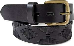 Cinturón de Polo de Cuero Genuino Negro Hecho a Mano de Alta Calidad, Diseño Duradero para Hombres y Mujeres, para Montar a Caballo y Uso Casual - Product Image 3