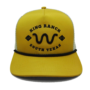 Casquette de camionneur à 5 panneaux à profil haut avec logo d'entreprise personnalisé et détail de corde, style roman et accrocheur de fabricant du Vietnam - Product Image 1