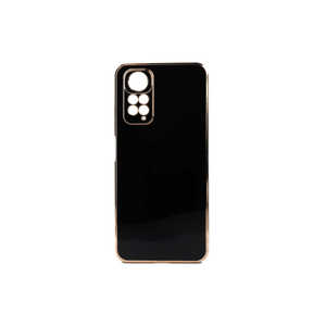 Étui de protection en silicone texturé noir premium Netzy pour Xiaomi Redmi Note 11S Global avec TPU souple électro-plaqué - Product Image 1