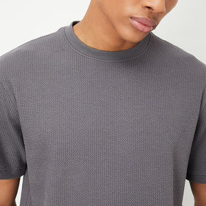 T-shirt décontracté pour homme 100% coton respirant anti-froissement coupe ajustée designs personnalisés nouvelle meilleure qualité t-shirt pour homme respirant - Product Image 5