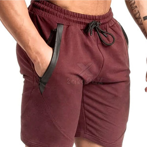 Shorts de sport décontractés unis pour hommes en tissu toile respirant, idéaux pour les académies sportives, les équipes universitaires et les événements d'entreprise (vente en gros) - Product Image 4