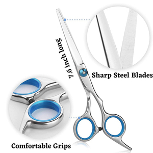 Stainless Steel <b>Barber</b> Scissors with Sharp <b>Blade</b> and Long Handle for Professional Salon Hair Grooming and Styling - Product Image 3