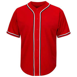 Wholesale Team Baseball <b>Jersey</b> Tee Shirts V Neck Personalized Sublimation Print Logo Pullover Hip Hop Loose T shirt - Product Image 4