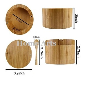 Tarro de sal y pimienta de madera de Calidad exclusiva, juego de tarros de sal de especias con forma de cilindro de nuevo diseño para uso doméstico en hoteles - Product Image 3