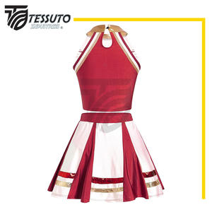 Meilleur prix uniforme de pom-pom girl sans manches uniformes professionnels de sublimation Offre Spéciale uniforme de pom-pom girl de bonne qualité - Product Image 5