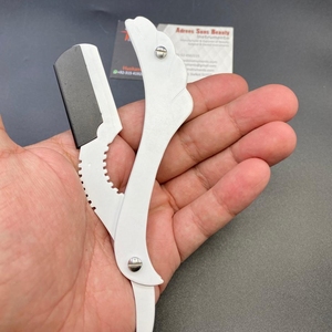 Rasoir de barbier en acier inoxydable avec logo personnalisé, lame remplaçable, couteau de barbier professionnel de haute qualité - Product Image 4