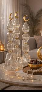 Torre Lunar Musulmana de Cristal Hecha a Mano para Mesa, Kaaba, Meca, Alá, Ramadán, Regalo Islámico, Decoración para Fiestas, Eid - Product Image 3