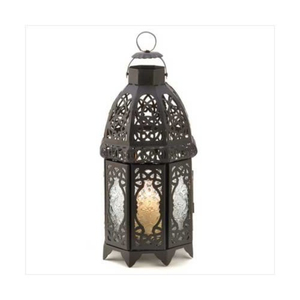 Stylish Black Metal Lantern Holders Powder Coated Modern <b>Moroccan</b> Design <b>Decorative</b> Holders For Indoor Home <b>Decoration</b> - Product Image 1