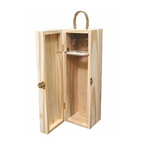 Bouteille de vin unique de haute qualité faite à la main avec logo personnalisé emballage boîte à vin en bois bon prix à vendre - Product Image 1