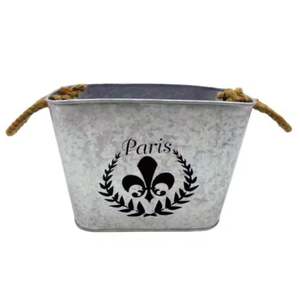 Maceta ovalada de Metal negro hecha a mano, maceta de suelo para interiores y exteriores, diseño LED, decoración de jardín a granel para el hogar - Product Image 4