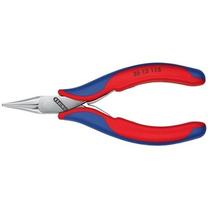For KNIPEX Electronics <b>Pliers</b> Overall Length 115mm Flat Jaws Type 1 Multi-Component Grips - Product Image 4