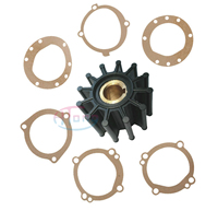Kit d'impeller fermé en néoprène flexible pour remplacement de pompe à eau Sherwood 10615K 12855 12856 12231 19251 JMP 7300-01K