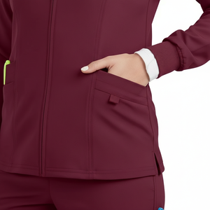 Uniformes Médicos Dentales Unisex de Alta Calidad, Fabricados en Fábrica, con Cierre, Ecológicos, de Spandex, Suaves, para Enfermería - Product Image 4