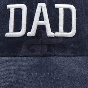 หมวกวันพ่อที่ดีที่สุดสำหรับคุณพ่อ พร้อมดีไซน์ปักลายด้านหน้าตามสั่ง และทรงปีกโค้งแบบคลาสสิก - Product Image 6