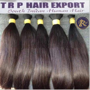 ผมต่อจากผมมนุษย์แบบเรมี่ผมคนอินเดียบริสุทธิ์สีดำธรรมชาติแบบ100% - Product Image 5