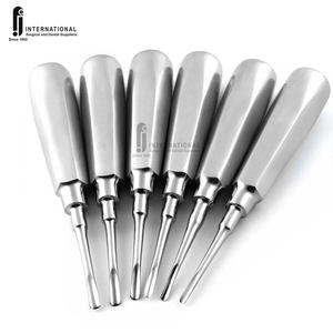 Venta caliente de acero inoxidable instrumentos quirúrgicos dentales conjunto de elevador curvo con instrumento de dientes de elevación de raíz Manual - Product Image 5
