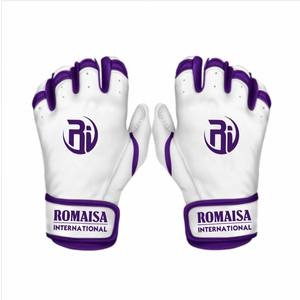 Guantes de bateo de béisbol profesionales transpirables ligeros de alta calidad de Spandex/nailon hechos a medida cómodo gancho bucle - Product Image 6