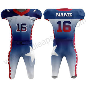 Uniformes et vêtements de football américain personnalisés, respirants, grande taille, manches courtes, séchage rapide, 100% polyester - Product Image 5