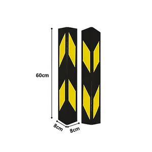 Corners Peralatan Keselamatan Karet Baru Pelindung Dinding Reflektif Ujung Sudut Karet