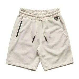 Shorts de basketball vintage double couche en maille pour hommes, poids lourd, séchage rapide, 100% coton, couleur unie, impression numérique personnalisée, haute qualité - Product Image 3