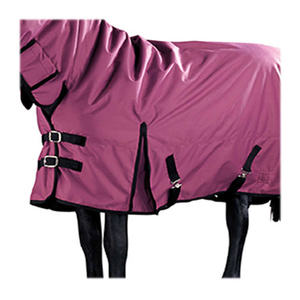 Alfombra de caballo impermeable transpirable de alta calidad con forro polar cálido y cierres de hebilla ajustables - Product Image 4