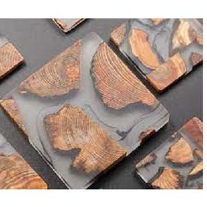 Sous-verre en bois en résine époxy de nouveau matériau, cadeau de pendaison de crémaillère pour une nouvelle maison, style moderne, sous-verre de bar - Product Image 1