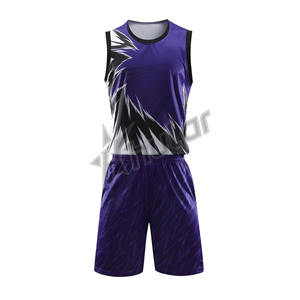 Uniforme de maillot de basket-ball respirant personnalisable Design 1 face Plus Size Saison d'été Dernier ensemble à vendre - Product Image 1