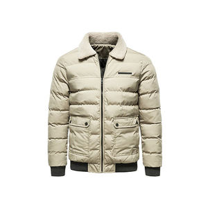 Veste bouffante formelle à épaisseur mince avec col montant imperméable et coupe-vent réversible écologique pour la chaleur hivernale - Product Image 2