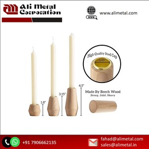 Deluxe Quality Customized Design Wooden Candle Holder Standard and Table <b>Top</b> Accessories for Christmas Occasions - Product Image 2