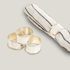 Anillo de Servilleta Artesanal de Nácar con Incrustaciones Elegantes de Latón en Forma de Concha, Decoración de Mesa para Bodas, Fiestas y Cenas - Product Image 6