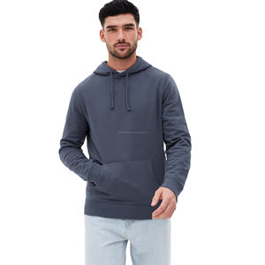 Sweat à capuche en molleton 100% coton de haute qualité, anti-boulochage, impression sérigraphique, streetwear uni, vêtements thermiques d'hiver, style populaire - Product Image 1