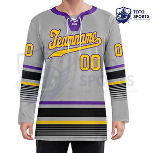 Jersey de Hockey sobre Hielo Deportivo de Manga Larga, Color Negro, Alta Calidad, con Buen Servicio, del Mejor Proveedor, Nuevo - Product Image 6