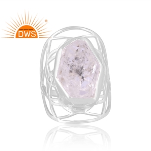 Best Selling Fine Sterling <b>Silver</b> Herkimer Diamond Gemstone Stackable <b>Ring</b> Custom Jewelry For Women Gift For Her - Product Image 3