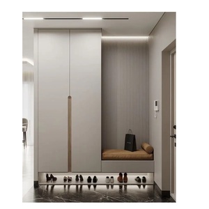 Home Furniture French Style Wood <b>Cabinet</b> Combo with Waterproof <b>Shoes</b> Storage & Wardrobes 5-Year Warranty Vietnam - Product Image 2