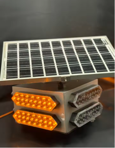 Luz Estroboscópica LED Solar |   Luz de Advertencia de Seguridad Amarilla para Alertas en Carreteras y Zonas de Trabajo - Product Image 5