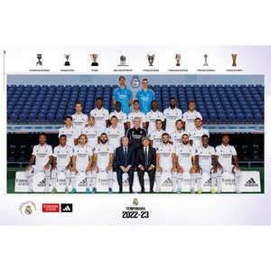 Affiche de l'équipe du Real Madrid pour la saison 2022/23, techniques d'impression numérique - Product Image 1