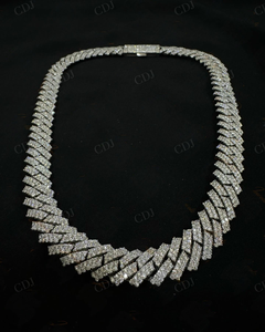 ห่วงโซ่เพชรโมอิสสำหรับผู้ชายได้รับการรับรองเงินสเตอร์ลิงเคลือบโรสโกลด์แบบฮิปฮอปแบบคิวบา - Product Image 6