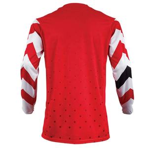 เสื้อเจอร์ซีย์จักรยานเสือภูเขาแบบแขนยาว OEM สำหรับดาวน์ฮิลล์และเทรล  ออกแบบเองได้ พิมพ์ลายแบบ Sublimation ป้องกันรังสียูวี 100% โพลีเอสเตอร์ พร้อมกางเกงสำหรับมอเตอร์ครอส - Product Image 5