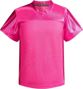 Maillot d'entraînement de football américain personnalisé en maille polyester avec numéros en twill, manches courtes, uniforme d'équipe durable, OEM, faible MOQ - Product Image 1