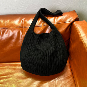 2024新品牌设计钩针手提包时尚女式红色旅行购物袋女式针织手提袋 - Product Image 3