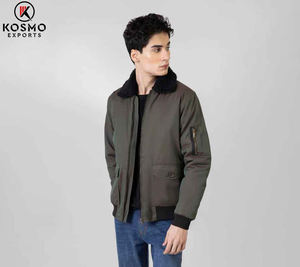 เสื้อแจ็กเก็ตบอมเบอร์สีเทาสำหรับผู้ชายคอปกแบบเปิดลงสไตล์ไฮสตรีทเสื้อผ้าฤดูหนาวใส่สบายสไตล์สตรีทขายดี - Product Image 2