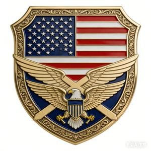 Pièce de défi personnalisée moderne en alliage de zinc, plaquée or brillant, émail souple, découpe et impression, commémorative Air Wing, objet de collection - Product Image 3