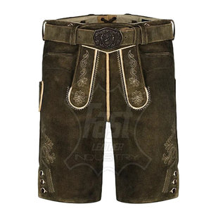 Shorts bavarois en cuir pour hommes, design personnalisé, respirant, best-seller 2025, nouveaux shorts bavarois en cuir élégants pour hommes - Product Image 1