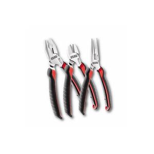 Assortiment de pinces Usag en 3 pièces avec pinces universelles, pinces à bec semi-ronde extra longues et pinces coupantes - Product Image 1