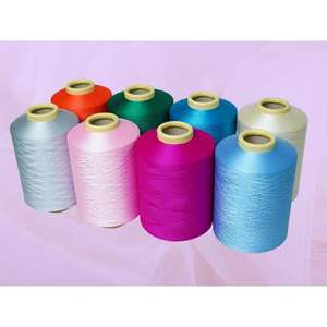 เส้นด้ายโพลีเอสเตอร์แบบวาดเส้นใยโพลีเอสเตอร์สีสดใส75/48ที่ดีที่สุดที่มีพื้นผิวเรียบสำหรับสวมใส่สบายผ้าอุตสาหกรรมและการตัดเย็บ - Product Image 2