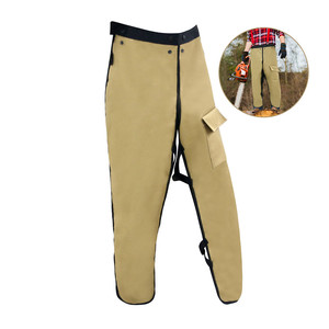 Tablier de qualité unisexe avec protection personnelle et tronçonneuse Pantalons de qualité avec poches Vêtements de sécurité Vêtements de travail Hommes Femmes Usine directe - Product Image 4