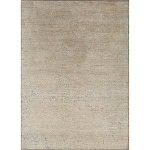 พรมขนสัตว์ถักมือสีเบจและสีน้ำตาลลายเรขาคณิตสีพื้นสำหรับห้องนั่งเล่นหรือทางเดินในบ้าน-Reb-1488 - Product Image 1